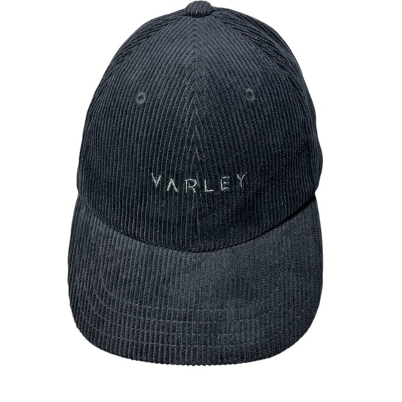 Varley Camfield Black Corduroy Baseball Cap One Size adjusting Anthropologie - Picture 3 of 11